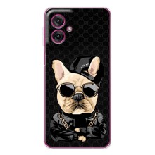 Чохли з крутими принтами для Motorola Moto G55 - (PREMIUMPrint) (Стильна собака)