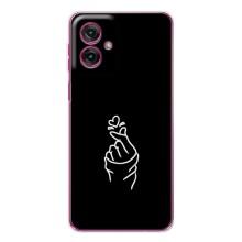 Чехлы (Знак сердечка) на Motorola Moto G55 – Знак Сердечка