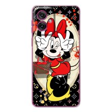 Чохол Disney Mouse Motorola Moto G55 (PREMIUMPrint) (Мінні peace)