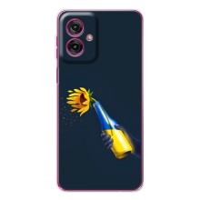 Чехол для Патриота Украины Motorola Moto G55 - (AlphaPrint) – Коктейль молотова