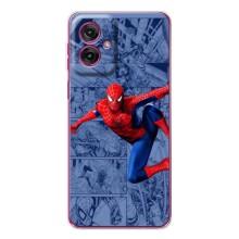 Силиконовый Чехол для Motorola Moto G55 (Человек Паук)