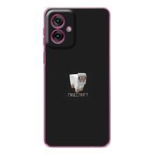 Чохол Майнкрафт на Motorola Moto G55 (AlphaPrint) Minecraft (Овечка Майнкрафт)