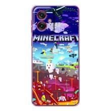 Чехол майнкрафт для Motorola Moto G55 – MINECRAFT