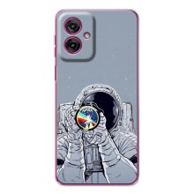 Чохол NASA для Motorola Moto G55 (AlphaPrint) (Космонавт фото)