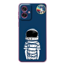 Чохол NASA для Motorola Moto G55 (AlphaPrint) (Хлопчик в шоломі)