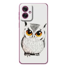 Чохол з пташками на Motorola Moto G55 (VPrint) (Мила Сова)