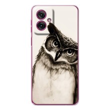 Чохол з пташками на Motorola Moto G55 (VPrint) (Сова)
