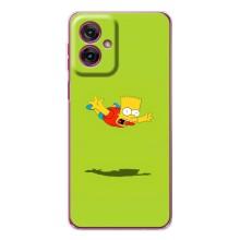 Чjхол з Сімпсонами для Motorola Moto G55 (VPrint) (Барт Сімпсон)