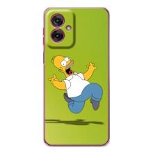 Чjхол з Сімпсонами для Motorola Moto G55 (VPrint) (Гомер Сімпсон)
