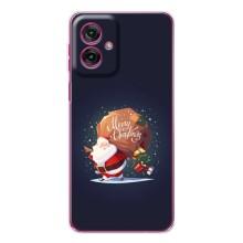 Чехол Санта Клаус для Motorola Moto G55 (Подарки от Санты)