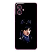 Чохли Венсдей на Motorola Moto G55 Уенсдей (AlphaPrint) (серйозна Венздей)