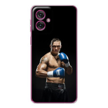 Чехол с картинкой Александр Усик для Motorola Moto G55 – Боксер Усик