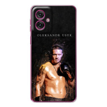 Чехол с картинкой Александр Усик для Motorola Moto G55 – Чемпион Усик