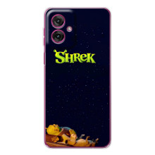 Чехол с мультфильмом Шрек на Motorola Moto G55 – Шрек лого