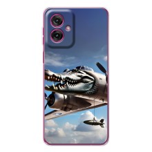 Чохол з мемом Тралалело тралала на Motorola Moto G55 (Бомбардіро крокоділо)