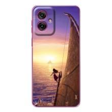 Чехол с мультфильмом Моана Motorola Moto G55 (Моана в море)