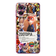 Чехол Зоотрополіс на Motorola Moto G55 – Коллаж Зоо