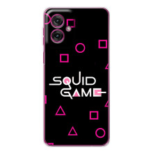 Чехол Гра в кальмара для Motorola Moto G55 – Логотип игры кальмара