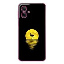 Летний Чехол на Motorola Moto G55 – Желтый Закат