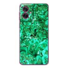 Мраморний чехол на Motorola Moto G55 (VPrint) (Салатовий Мрамор)