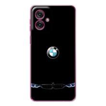 Силіконовий бампер з картинкою машини на Motorola Moto G55 – Чорний BMW