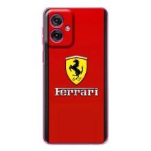 Силіконовий бампер з картинкою машини на Motorola Moto G55 – Ferrari Logo