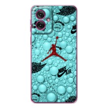 Силиконовый Чехол Nike Air Jordan на Мото Джи 55 (Джордан Найк)