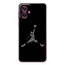 Силиконовый Чехол Nike Air Jordan на Мото Джи 55 (Джордан)