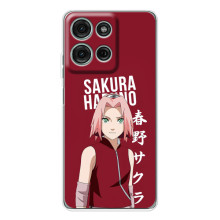 Чехлы Персонажи Аниме Наруто для Motorola MOTO G56 (AlphaPrint) (Аниме Сакура)