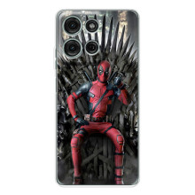 Чехлы Фильмы для Мото Джи56 (VPrint) (Дэдпул на троне)