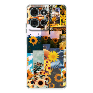 Чехлы с картинкой Подсолнухов для Мото Г56 – Подсолнуховый дизайн