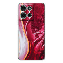 Чехол для Мото Джи56 - с принтом (Дизайнерские) (AlphaPrint) (Мрамор красный)