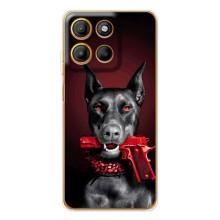 Чехол ДОБЕРМАН для Motorola MOTO G56 – Доберман злой