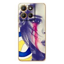 Чехол на Motorola MOTO G56 Украинский дизайн (Слезы Украины)