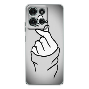 Чохол з принтом для Motorola MOTO G56 (AlphaPrint - Знак сердечка)
