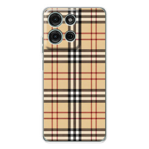 Чехол с Брендами одежды на Мото Г56 – Burberry стиль