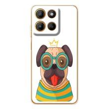 Бампер для Motorola MOTO G56 с картинкой "Песики" (Собака Король)