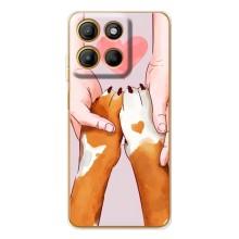 Чехол (ТПУ) Милые собачки для Motorola MOTO G56 (Любовь к собакам)