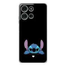 Чохол з принтом Стіч на Motorola MOTO G56 – Стіч на чорному