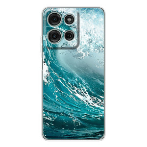 Летний Чехол на Motorola MOTO G56 – Морская волна