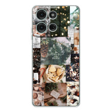 Різдвяні, Святкові Чохли для Мото Джі56 (Різдвяний колаж)