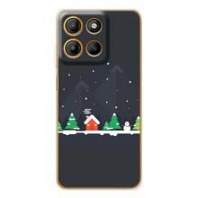 Силиконовый бампер на рождество для Motorola MOTO G56 – Город зимний