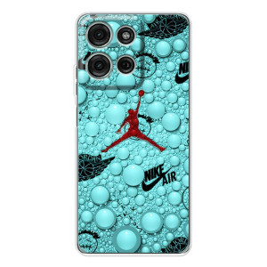 Силиконовый Чехол Nike Air Jordan на Мото Г56 – Джордан Найк