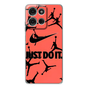 Силиконовый Чехол Nike Air Jordan на Мото Г56 – Just Do It