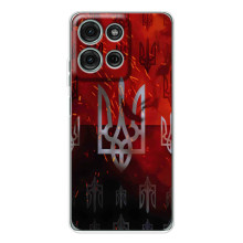 Украинские Чехлы для Motorola MOTO G56 с картинкой УПА (AlphaPrint) (ГЕРБ УПА)