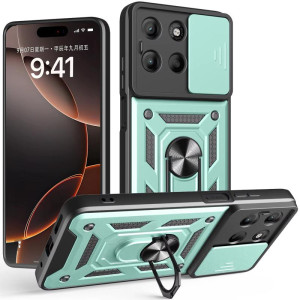 Чехол Ummi Camshield Serge Ring для Motorola Moto G57 Power – Зеленый