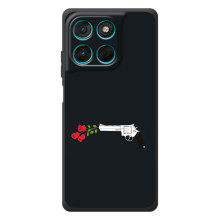 Чехлы (ART) Цветы на Motorola Moto G57 Power (VPrint) (Неожиданные цветы)