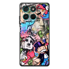 Чехлы с крутыми принтами для Motorola Moto G57 Power - (PREMIUMPrint) (Monopoly man)