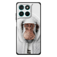 Чехлы с Обезьянами NFT для Motorola Moto G57 Power (AlphaPrint) – обезьяна NFT в тату