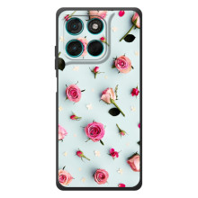 Чехлы с принтом Розочки для Motorola Moto G57 Power – Разные цветы